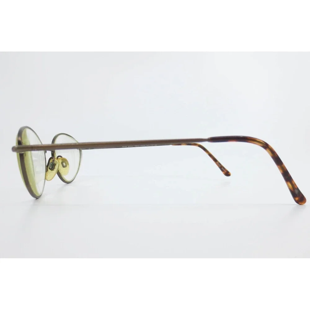Nino Balli NB021AB50 Bronze Oval Metal Eyeglass Frames 50-19-135 Tortoise Tips
